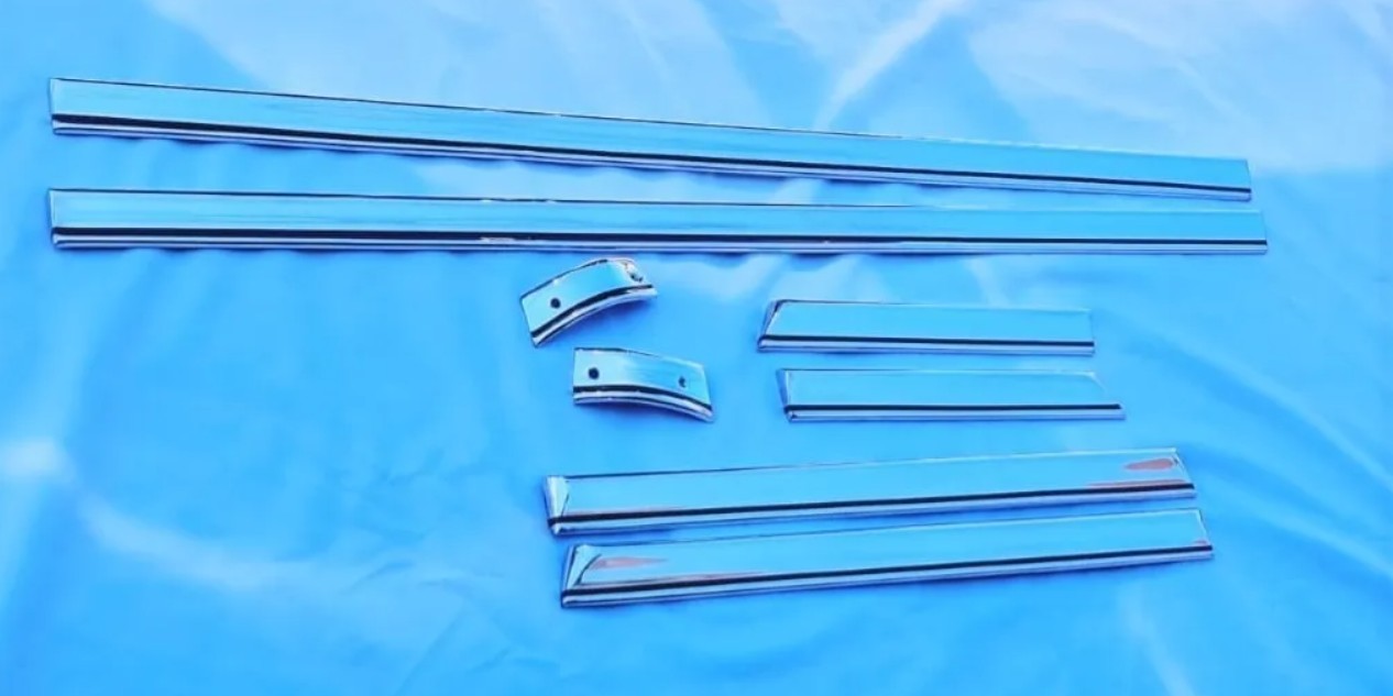 Jogo Frisos Ford F100 Capo Paralama Traseiro Calha Lateral